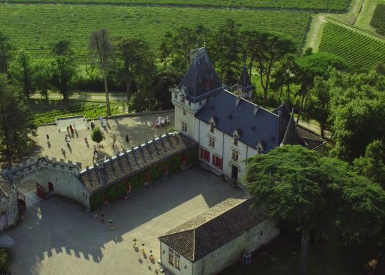 Le vignoble bordelais vu du ciel