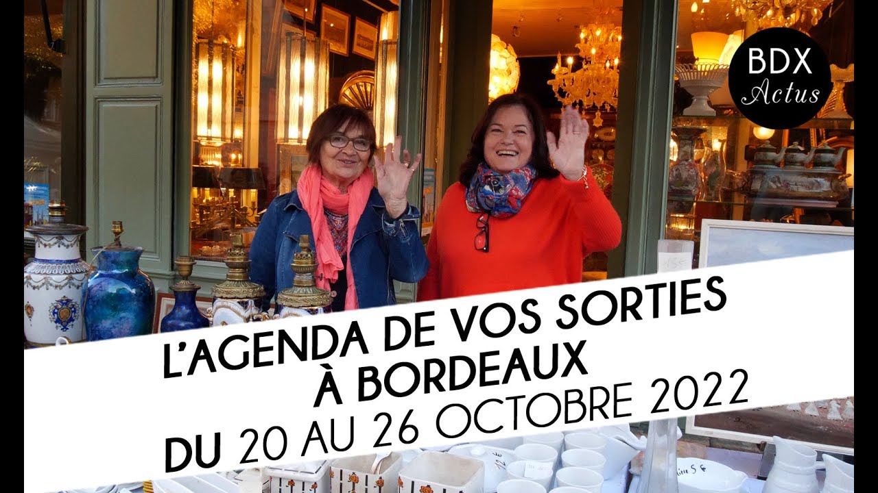 L’agenda de vos sorties bordelaises du 20 au 26 octobre 2022