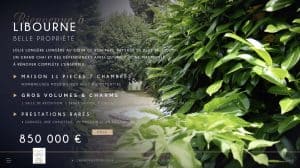 Demeure d&rsquo;exception au cœur de Libourne ! Cabinet N.S.K. Immobilier